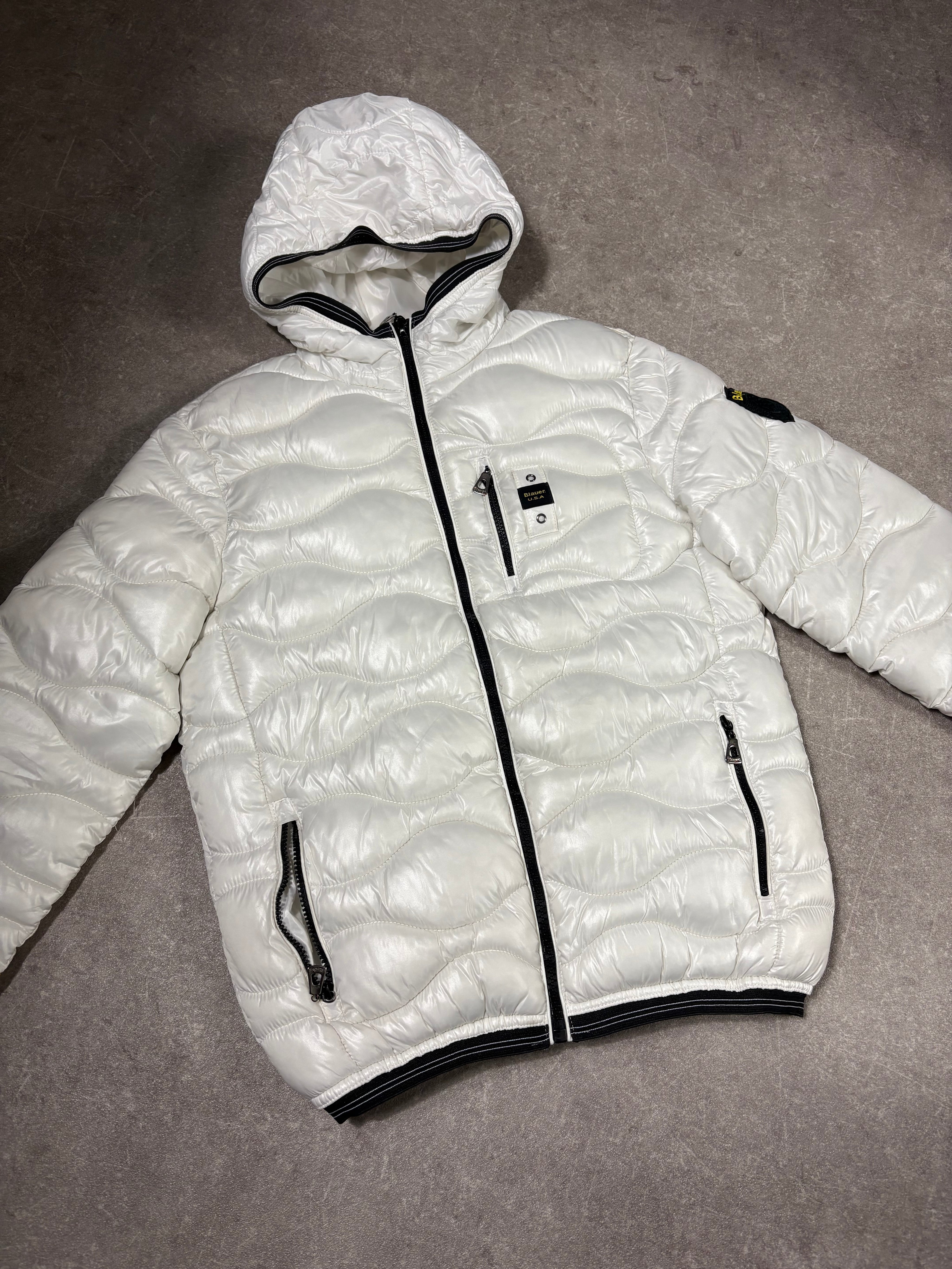 Blauer Puffer Jacke (S)