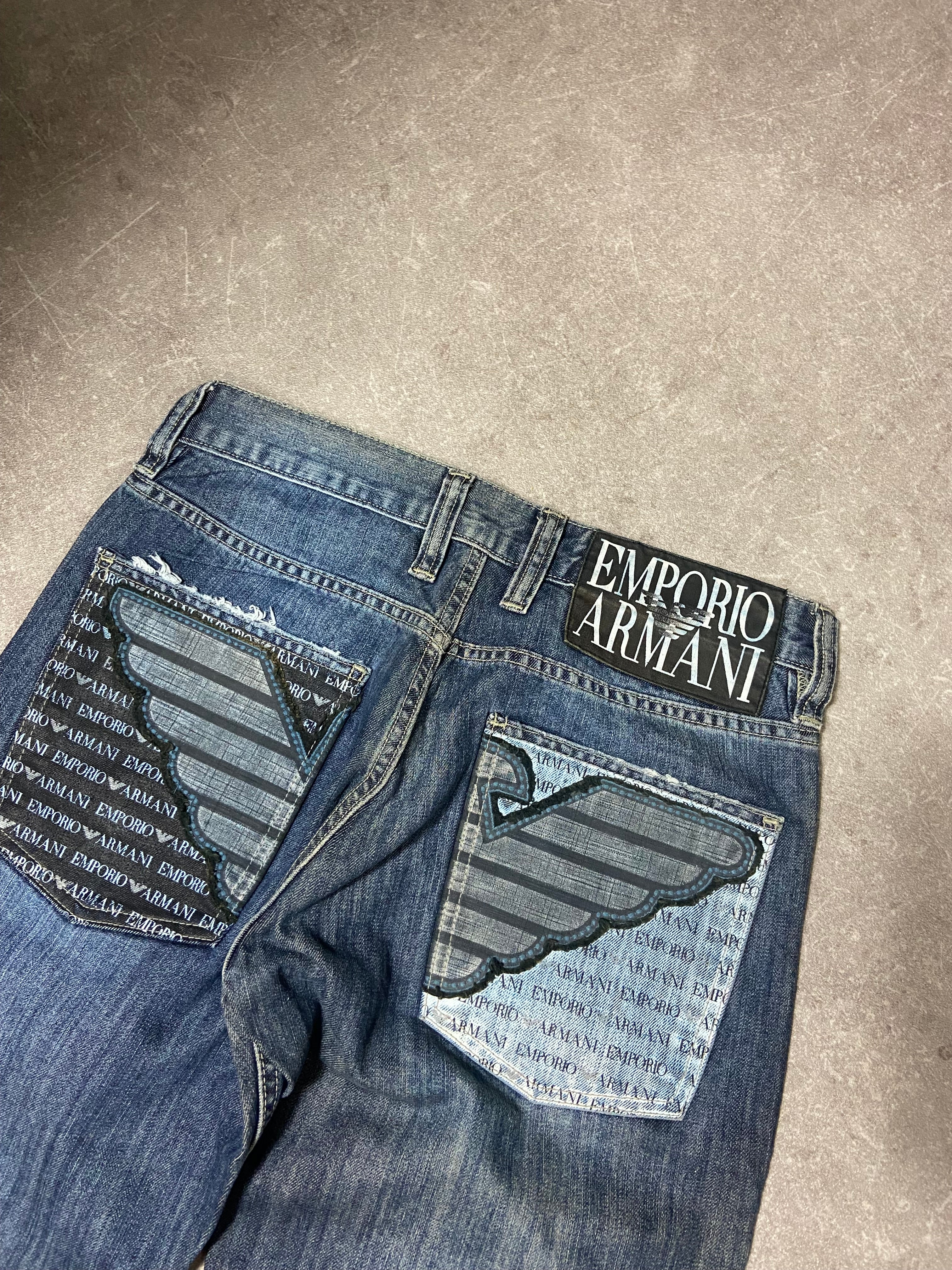 Armani Printed Jeans M