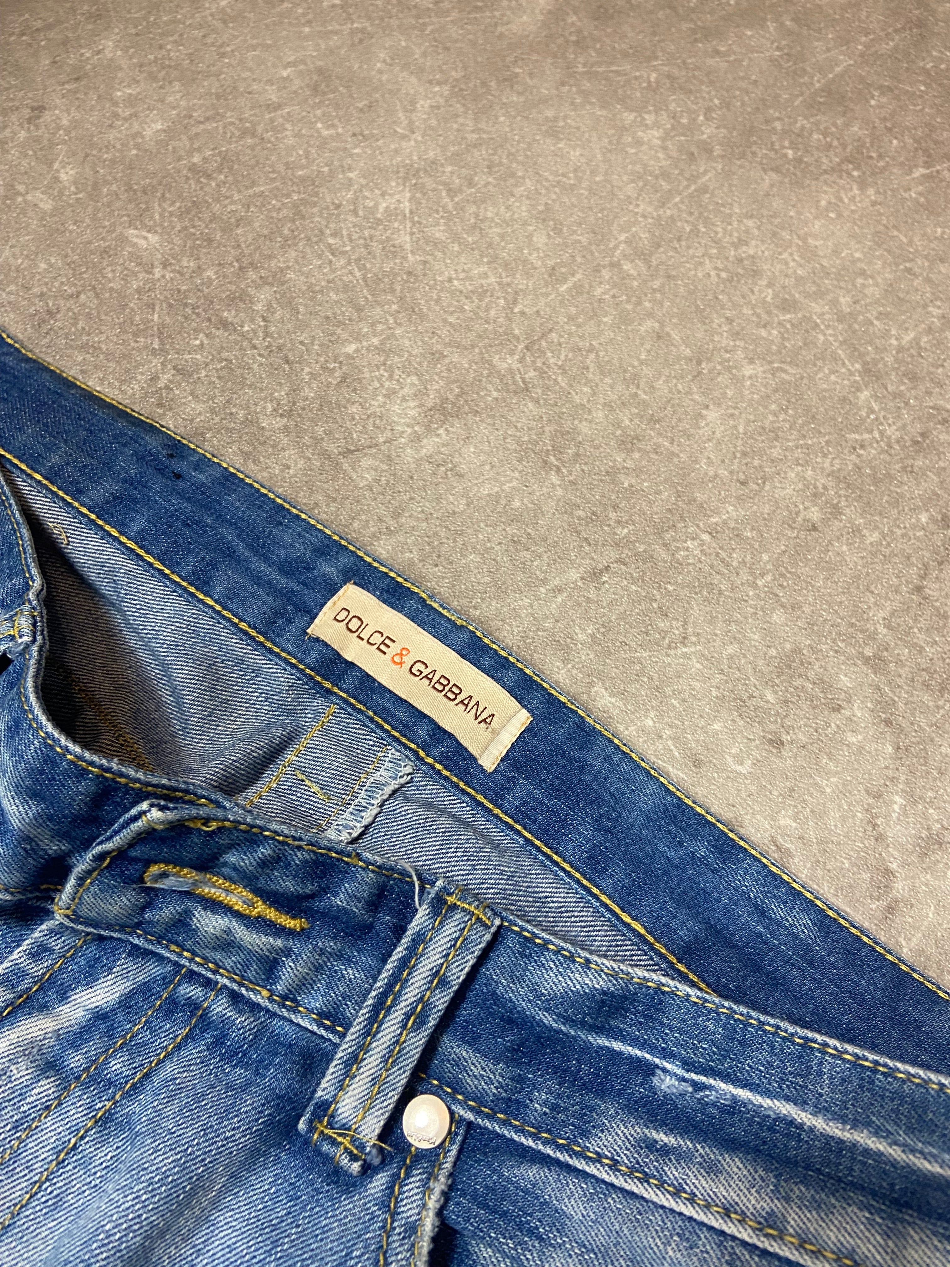 Dolce Gabbana Print Jeans L