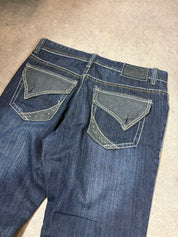 Washed jeans (M)-(L)