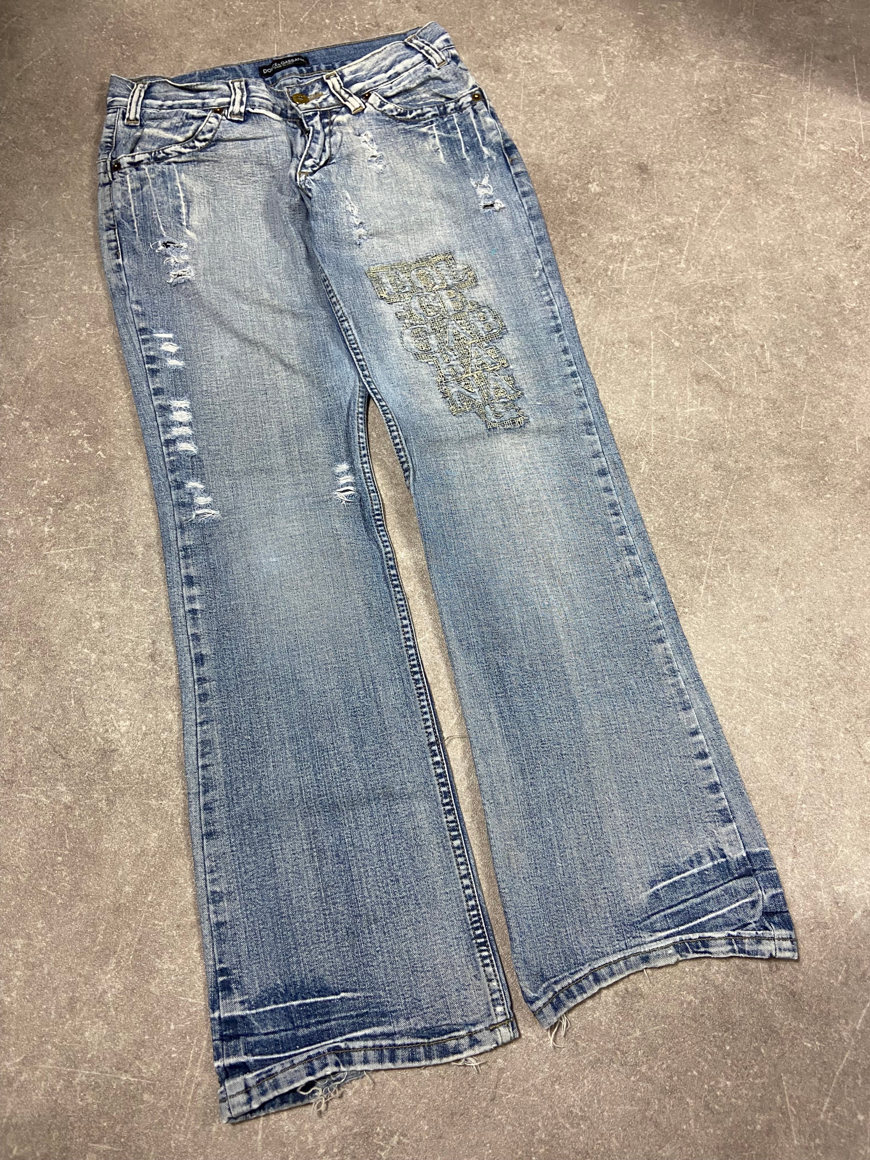 Dolce Gabbana flared jeans girly S
