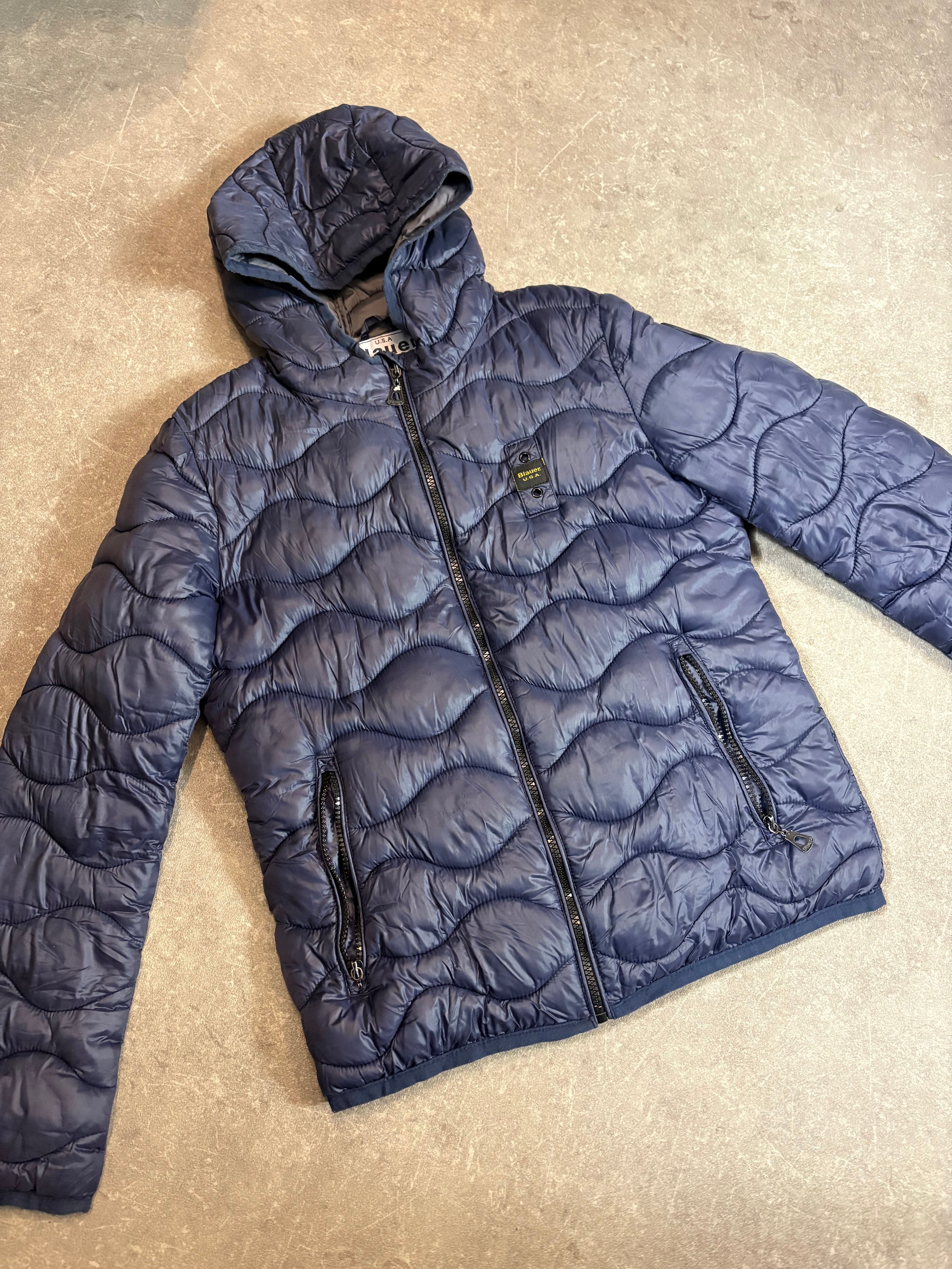Blauer Puffer (XS)