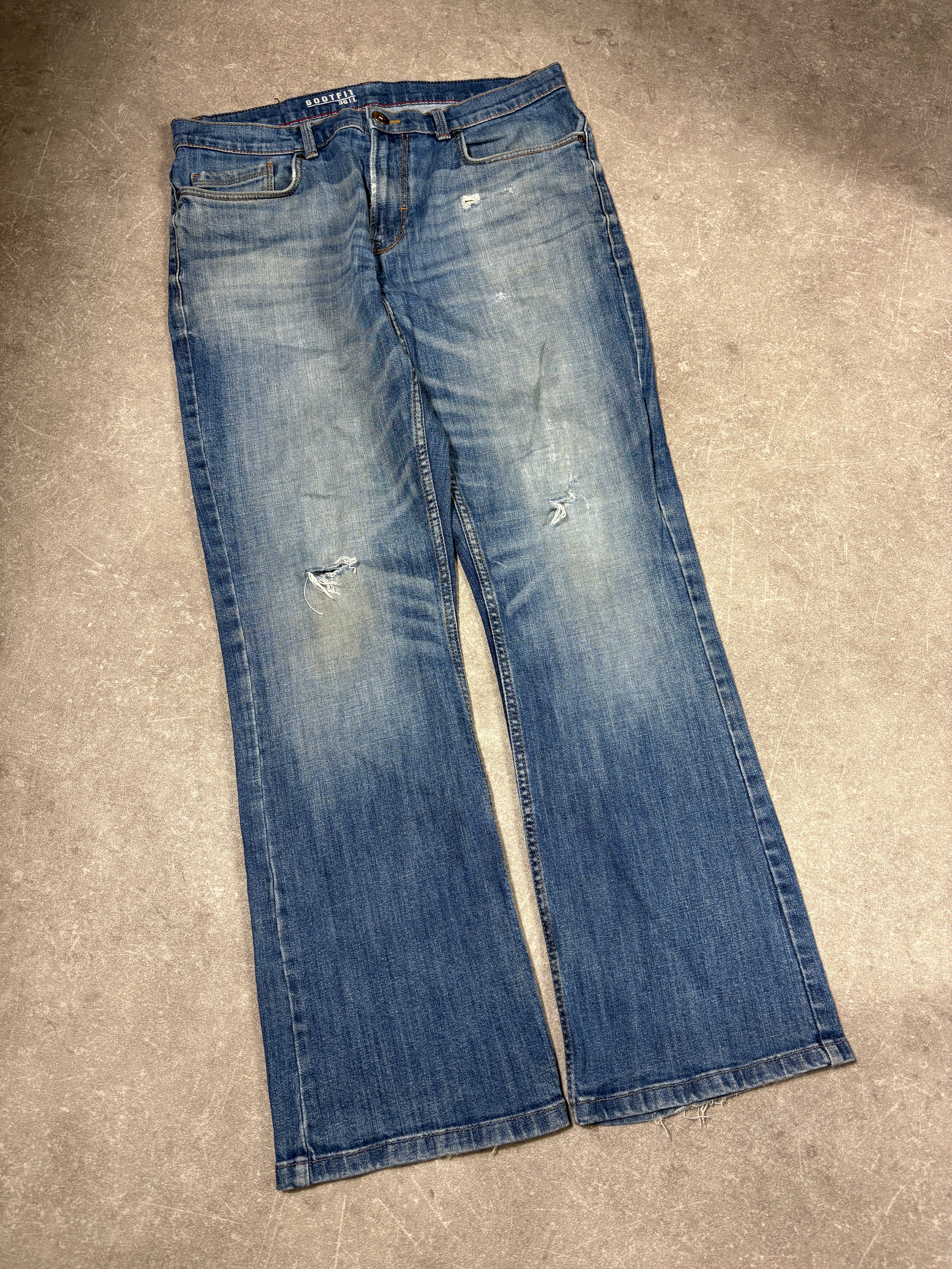 Designer Flared Jeans (M)-(L)
