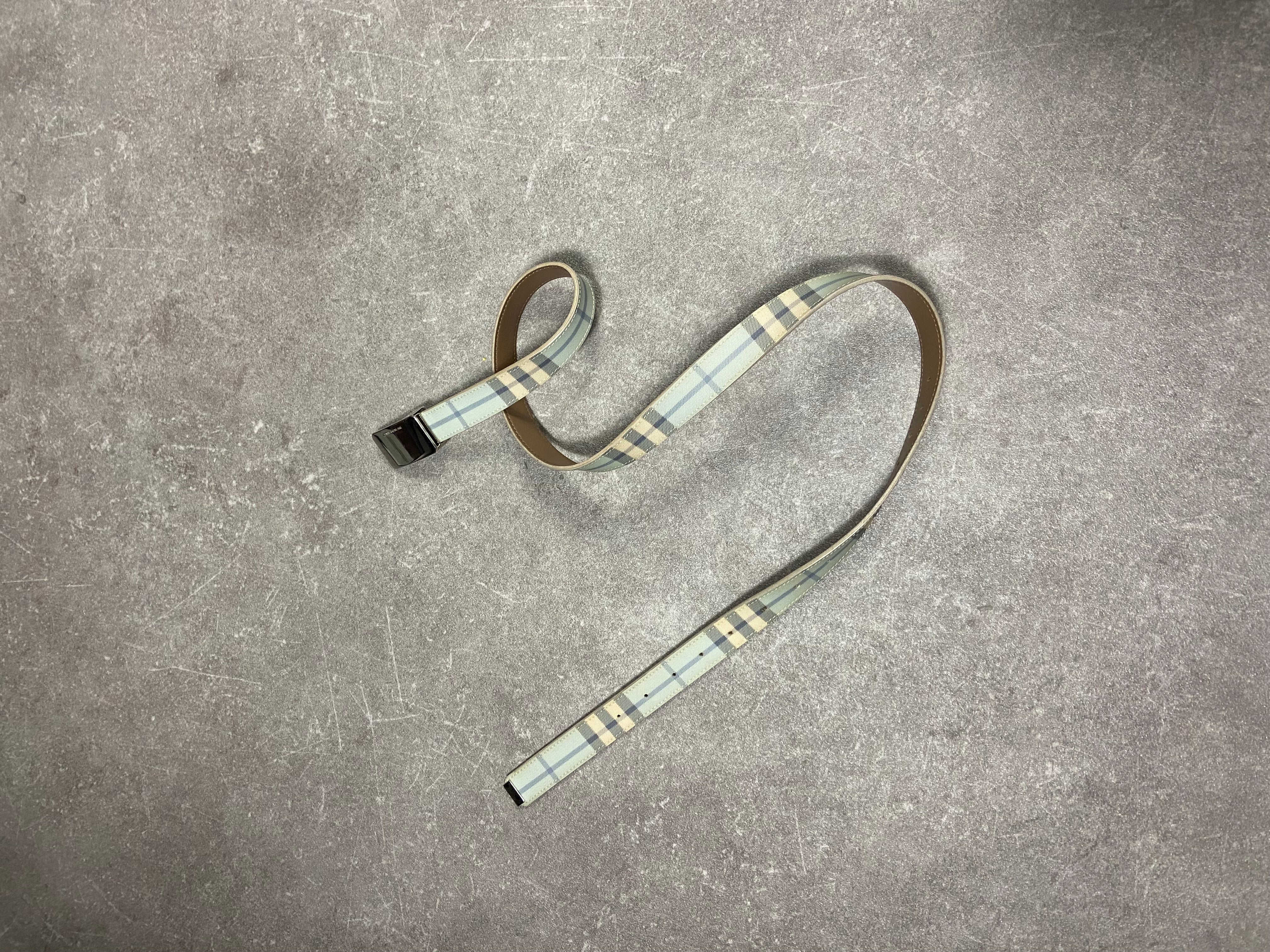 Burberry Gürtel Babyblau 100cm