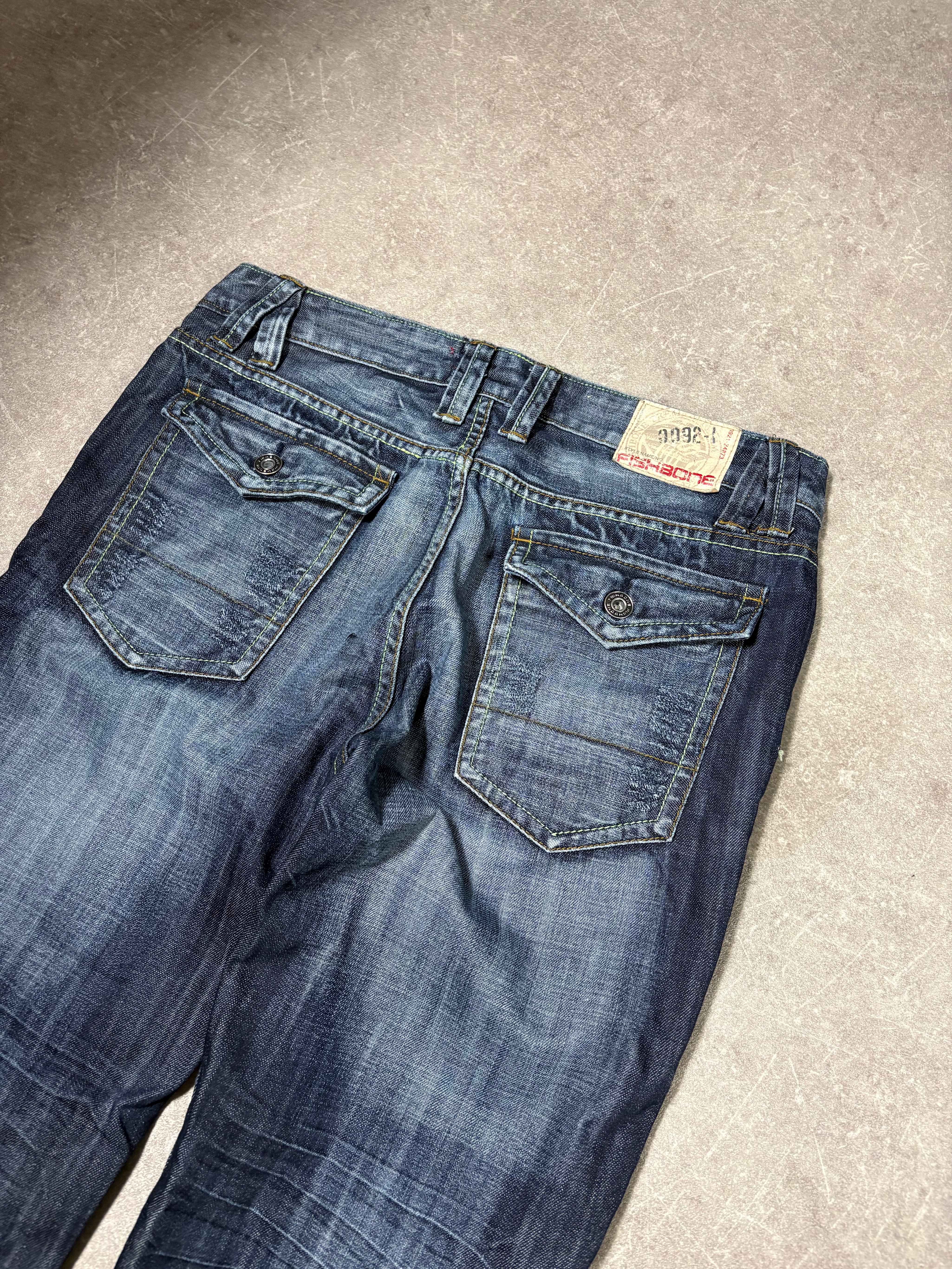 Designer washed Jeans (M)-(L)