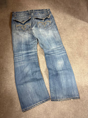 Rock Revival Flared Jeans (M)-(L)