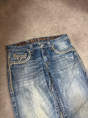 Rock Revival Flared Jeans (M)-(L)