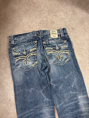 Rock Revival Flared Jeans (M)-(L)