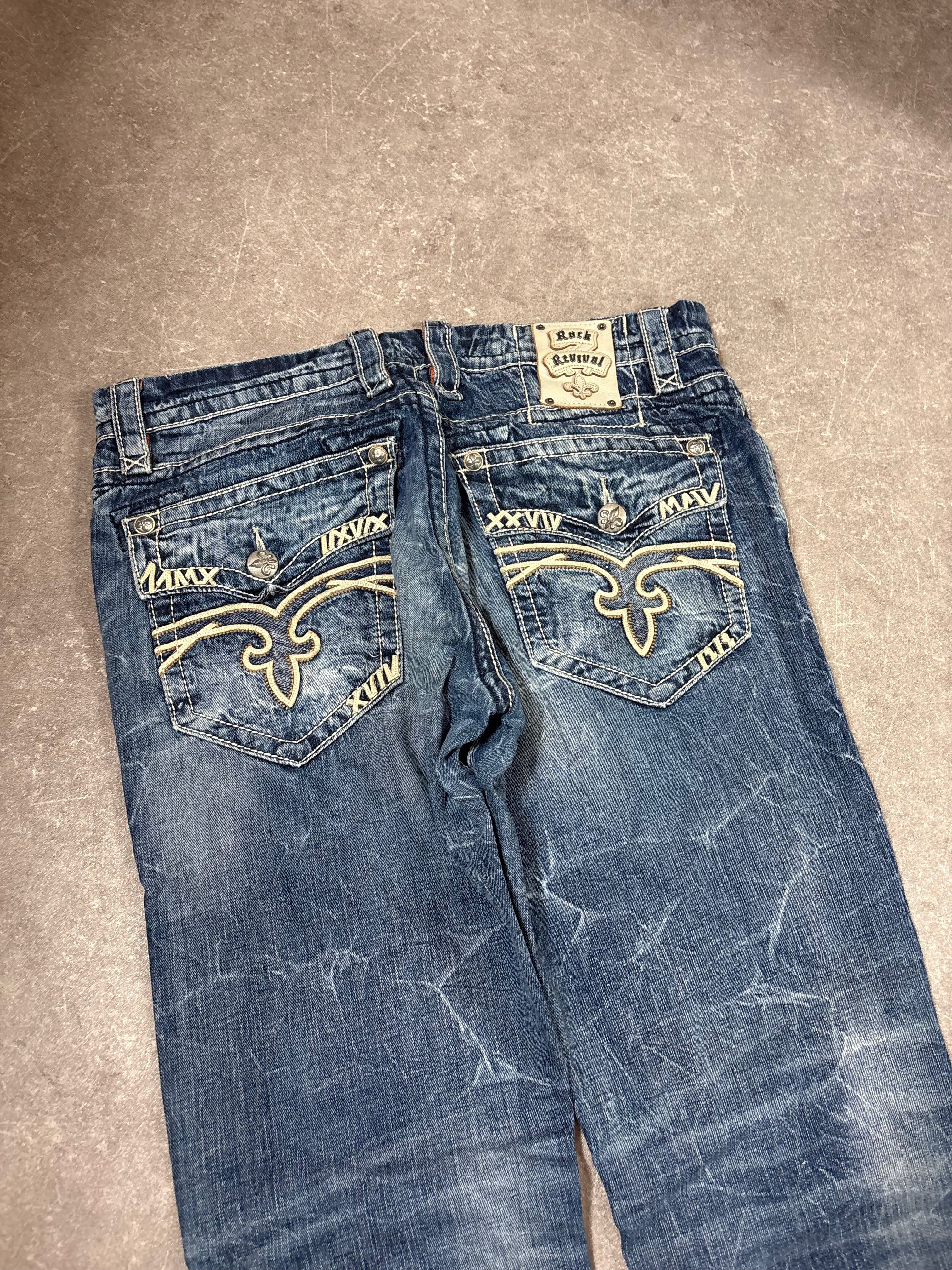 Rock Revival Flared Jeans (M)-(L)