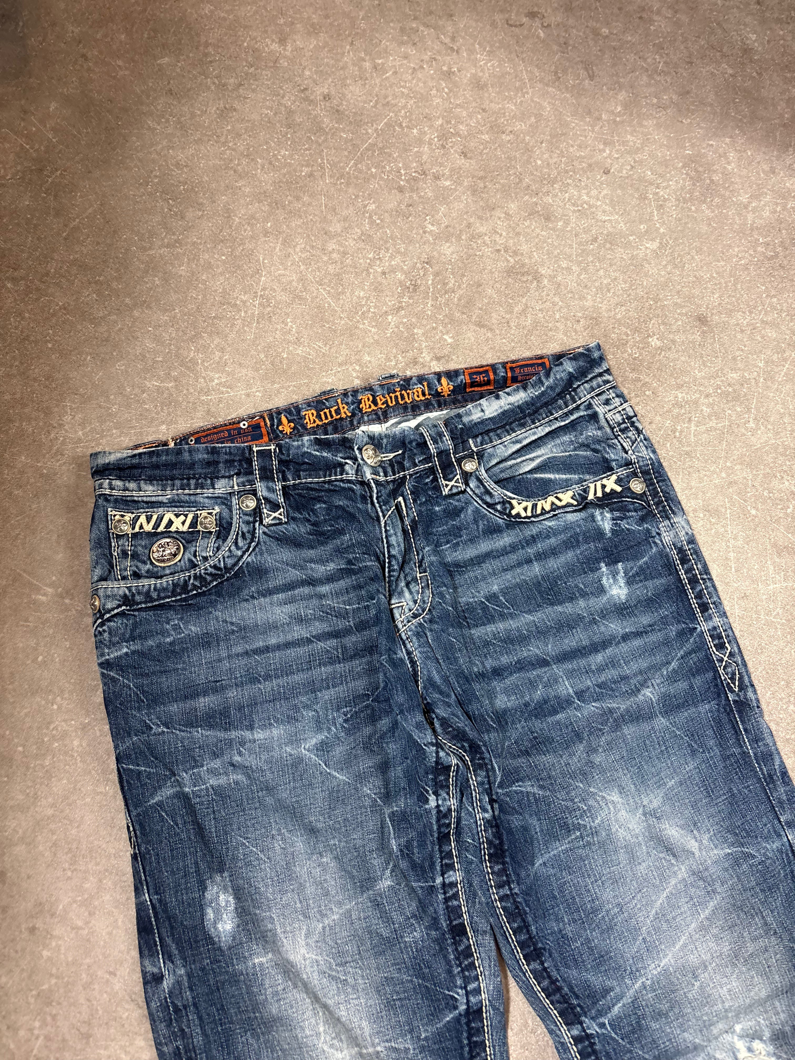 Rock Revival Flared Jeans (M)-(L)