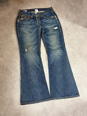 True Religion Flared Jeans (M)-(L)