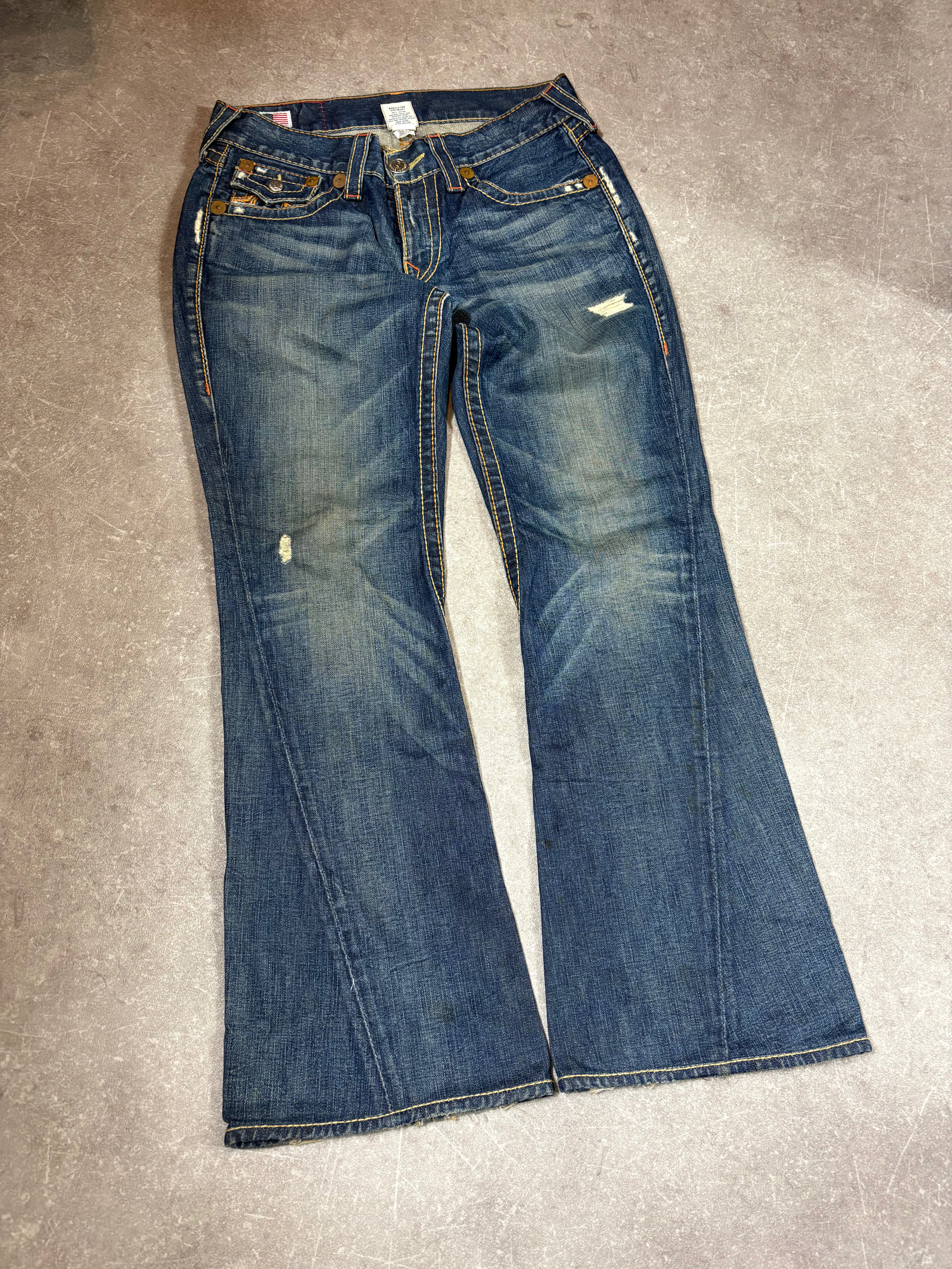 True Religion Flared Jeans (M)-(L)