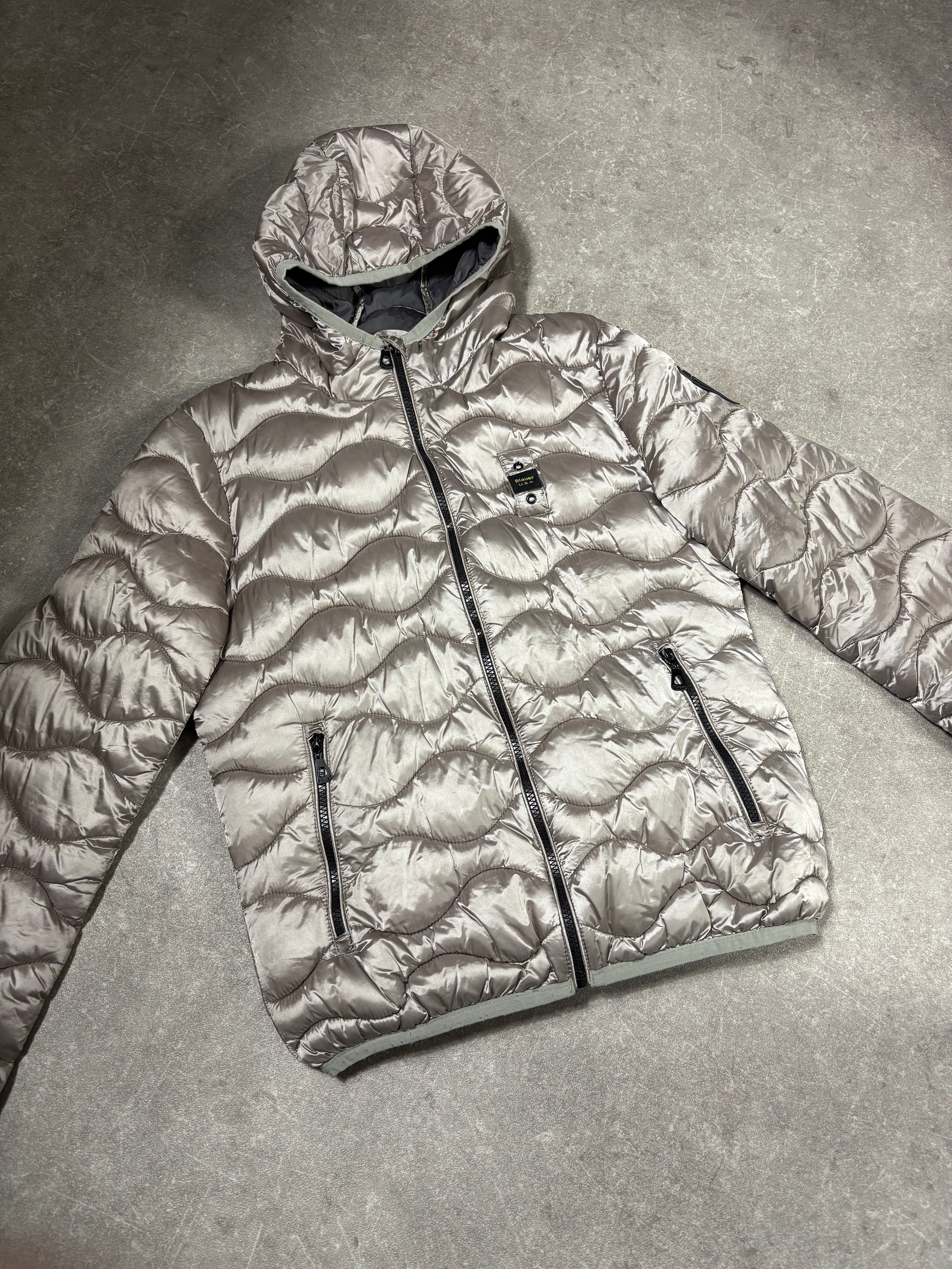 Blauer Puffer Jacke (M)