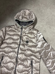 Blauer Puffer Jacke (M)