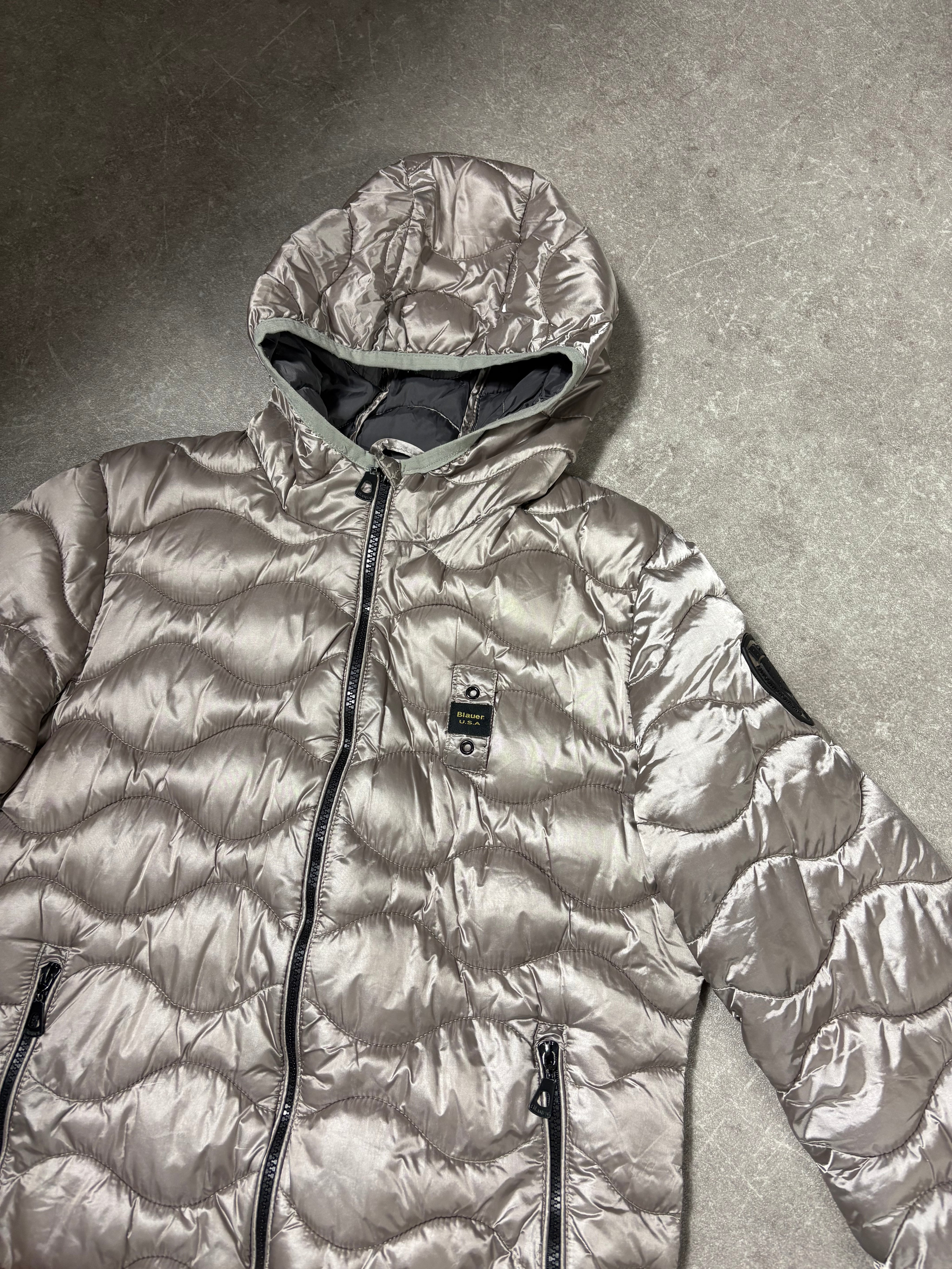 Blauer Puffer Jacke (M)