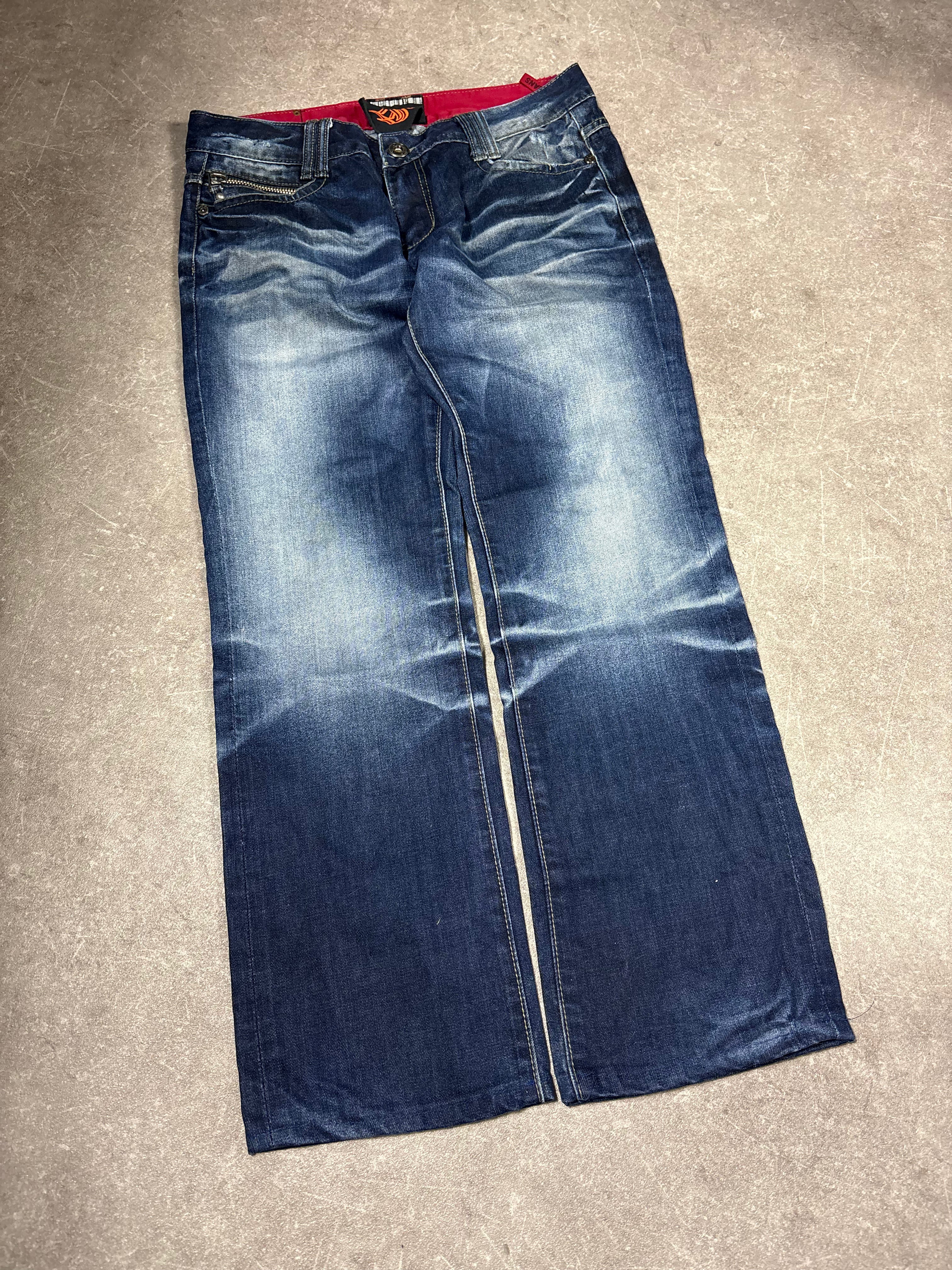 Designer Washed Jeans (M)-(L)