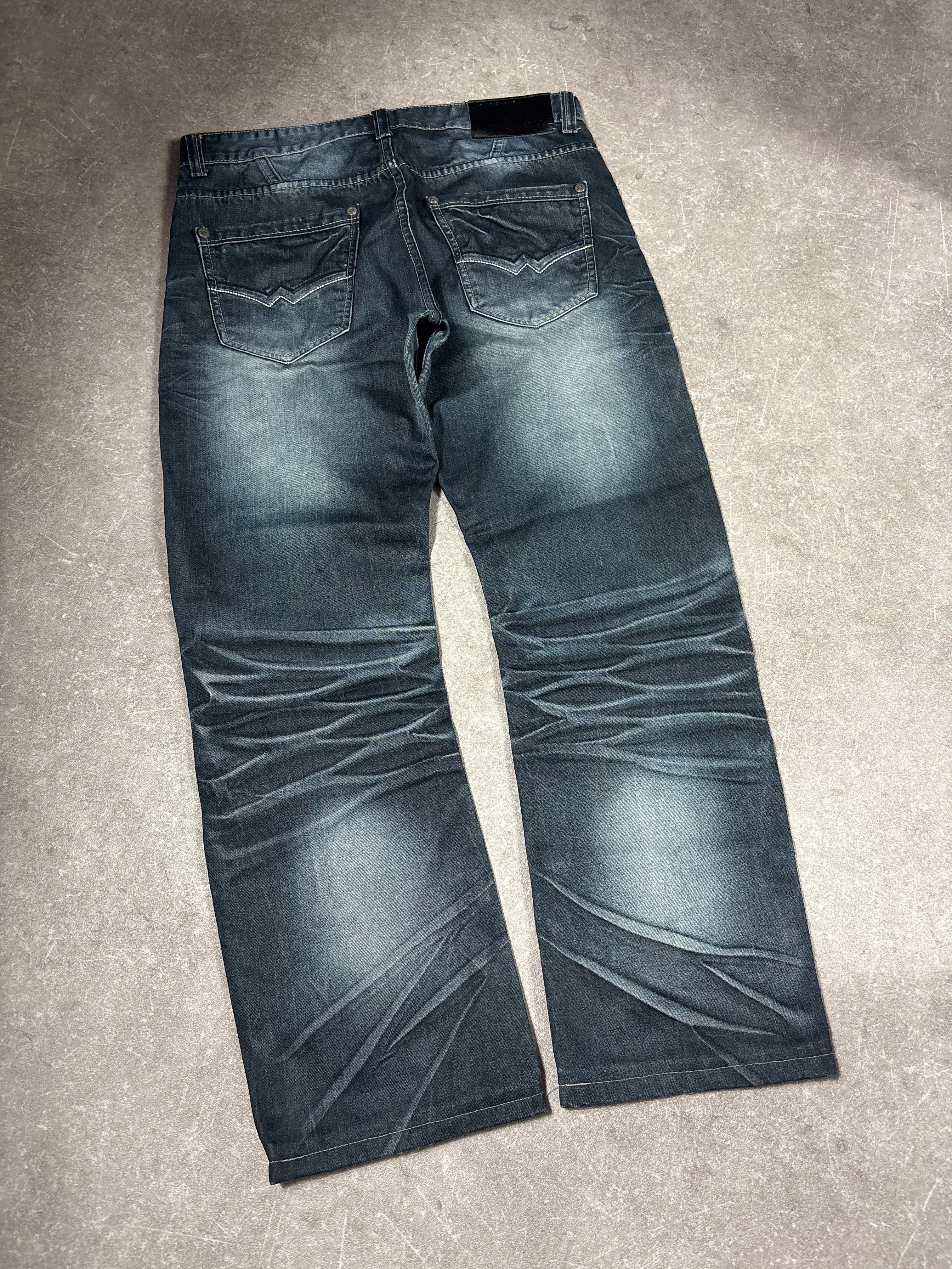 Designer Washed Jeans (S)-(M)