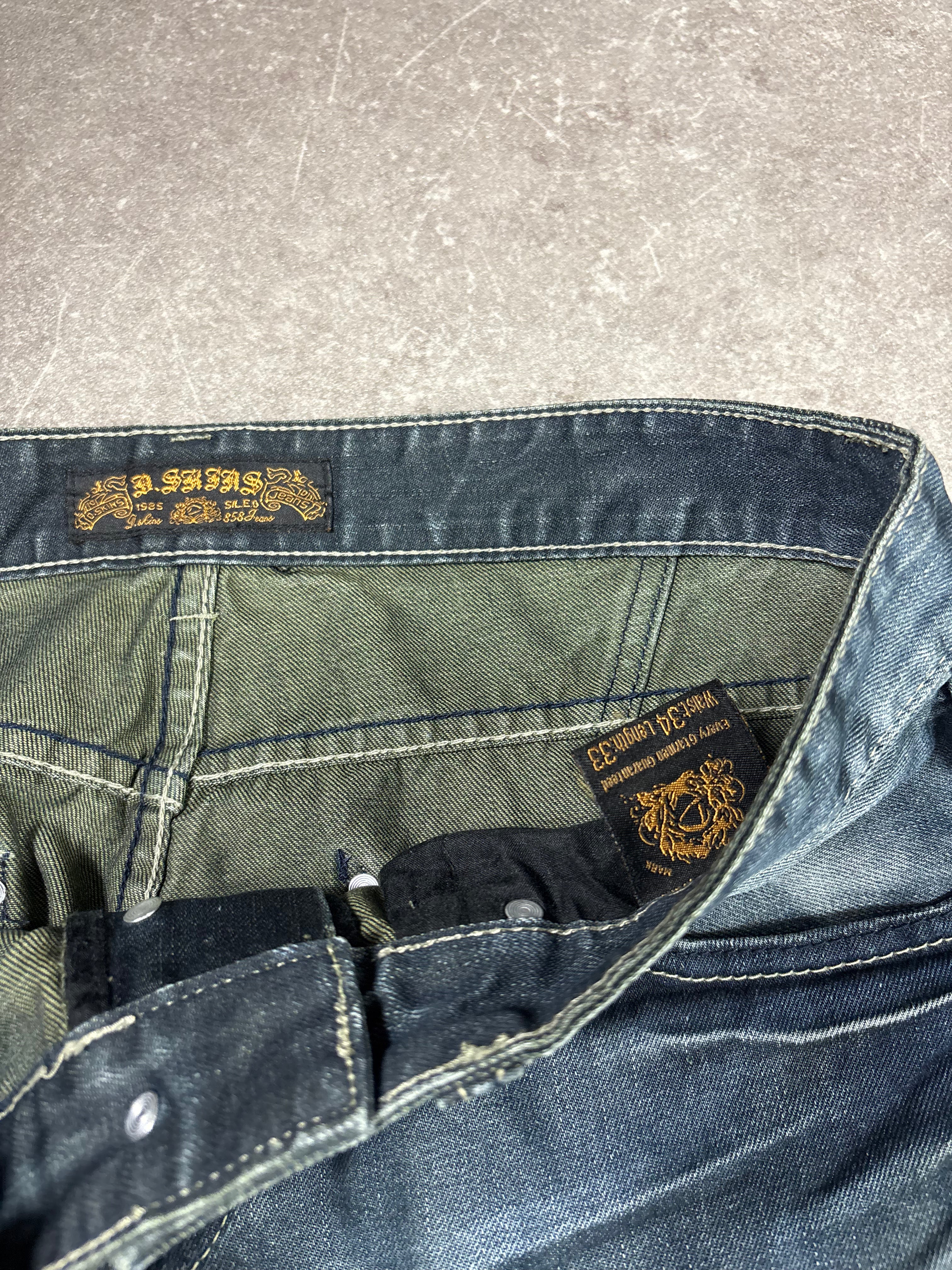 Designer Washed Jeans (S)-(M)