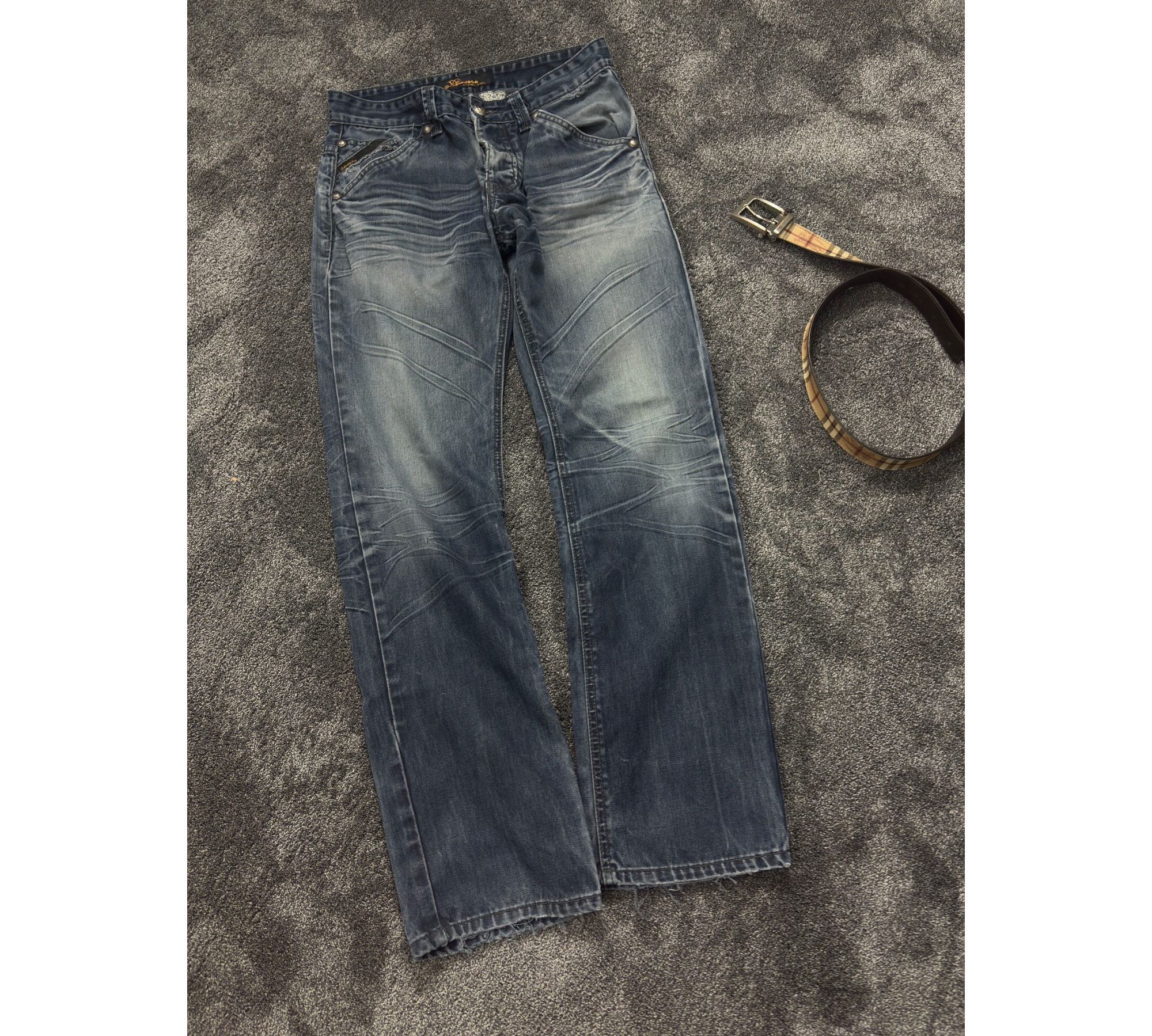 Washed Denim slim fit (XS)