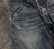 Washed Denim slim fit (XS)